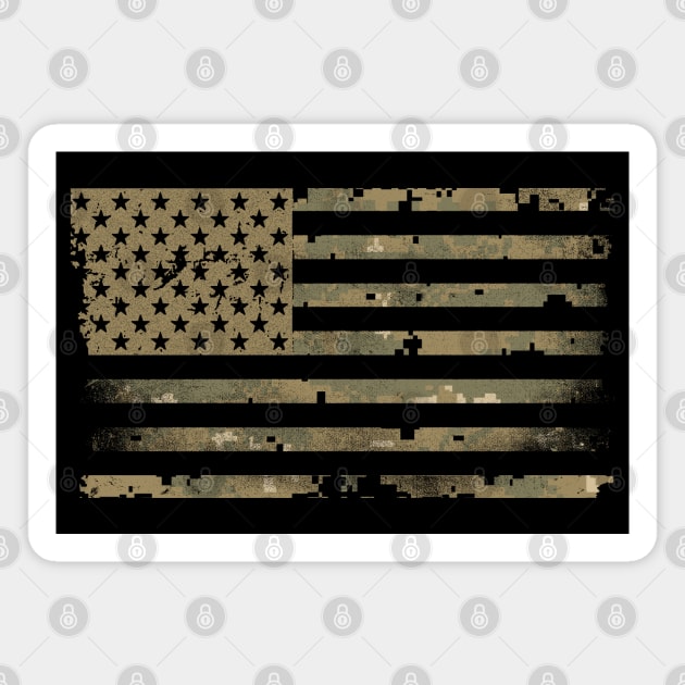 Military Camo Flag Magnet by Etopix